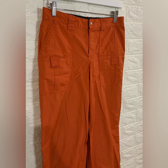 RALPH LAUREN RUST ORANGE CARGO LOOSE FITTING PANTS | TROUSERS | MULTI POCKETED - Picture 4 of 7